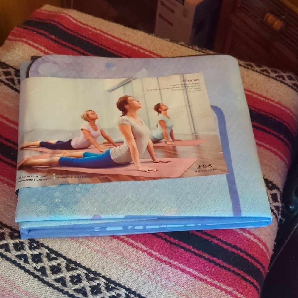 PIDO Blue Yoga Mat Travel  Both In Your Suitcase Mat